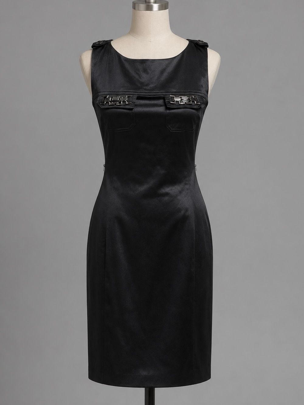 GUESS by Marciano Black Shiny Cocktail Dress sz 0